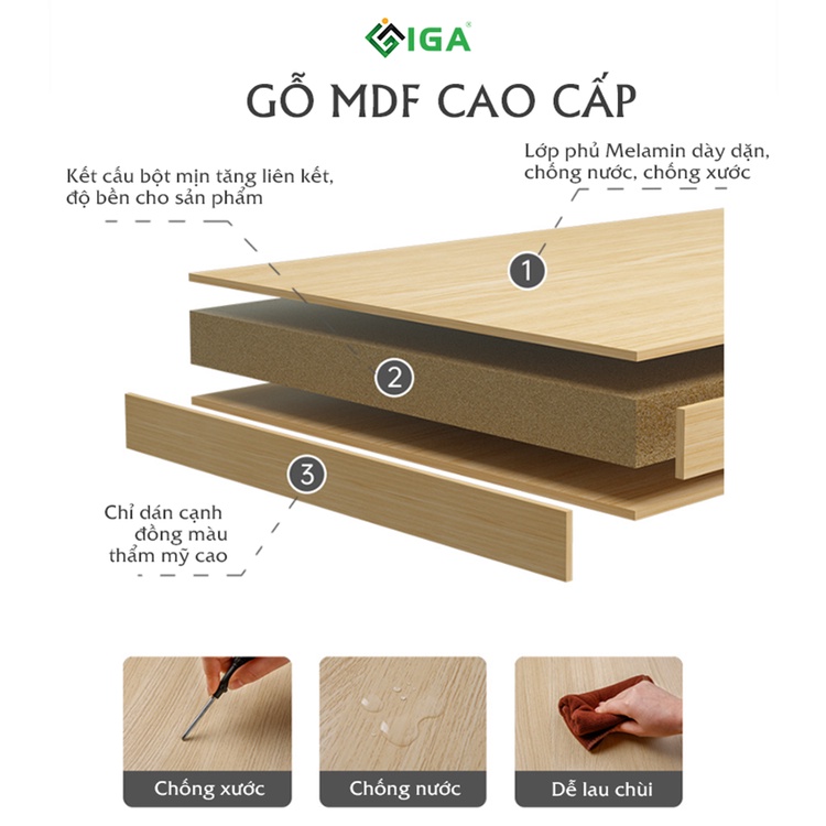 Bàn trà đa năng có thể làm bàn học bàn laptop thương hiệu IGA