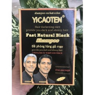 Gội là đen - Dầu gội đen tóc caoten (10 gói dầu gội nhuộm tóc đen/hộp)