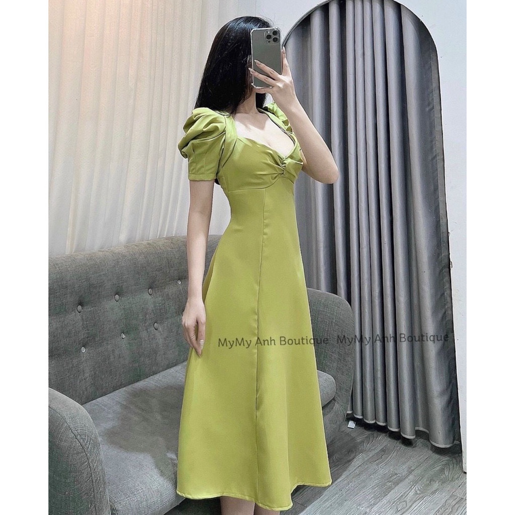 Váy maxi thô tay bồng siêu độc lạ tôn dáng đi chơi đi tiệc | BigBuy360 - bigbuy360.vn