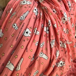 Combo vải cotton hình vải bọt kẻ
