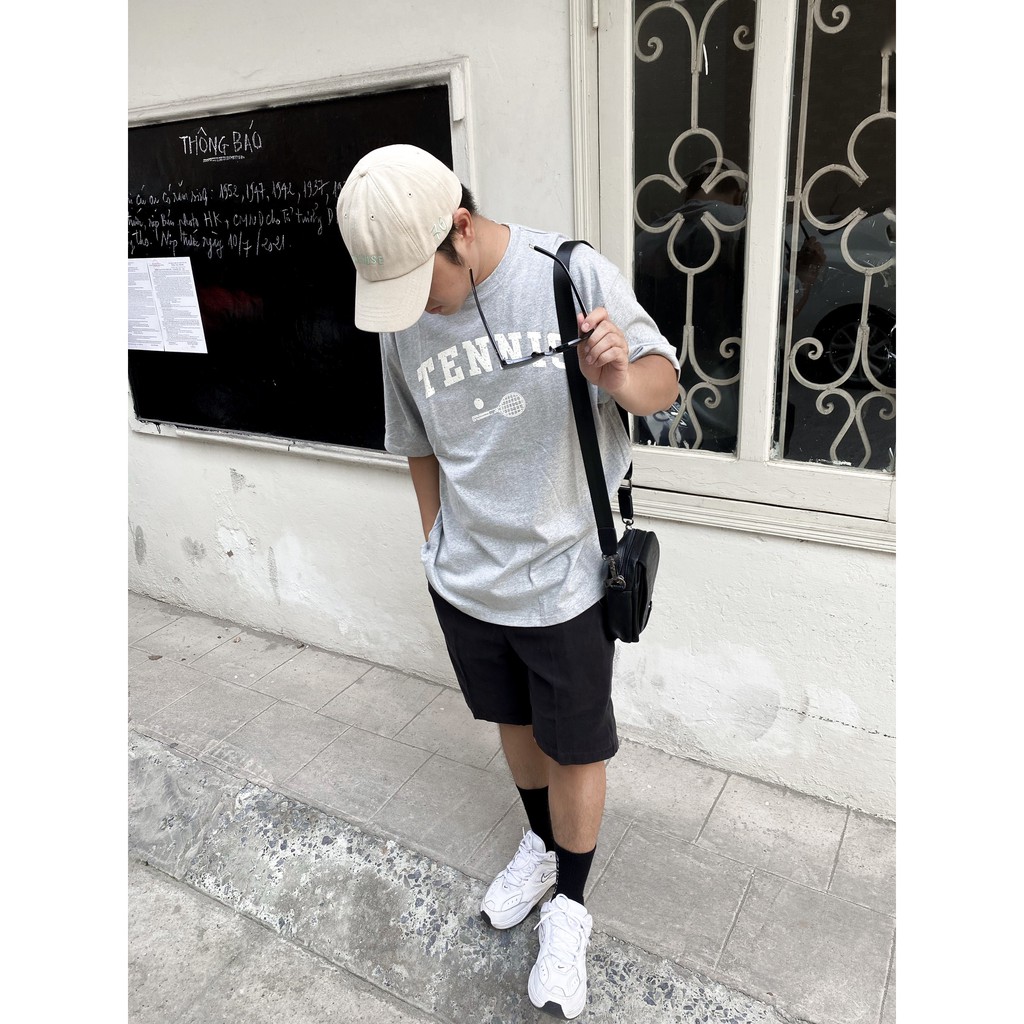 [Ảnh thật] Áo thun TENNIS cotton dáng rộng 136 | BigBuy360 - bigbuy360.vn