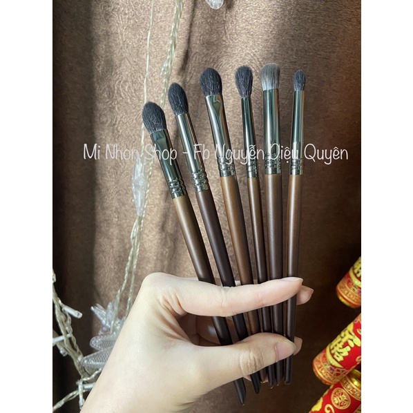 SALE Set 6 cọ trang điểm mắt lông tụ nhiên