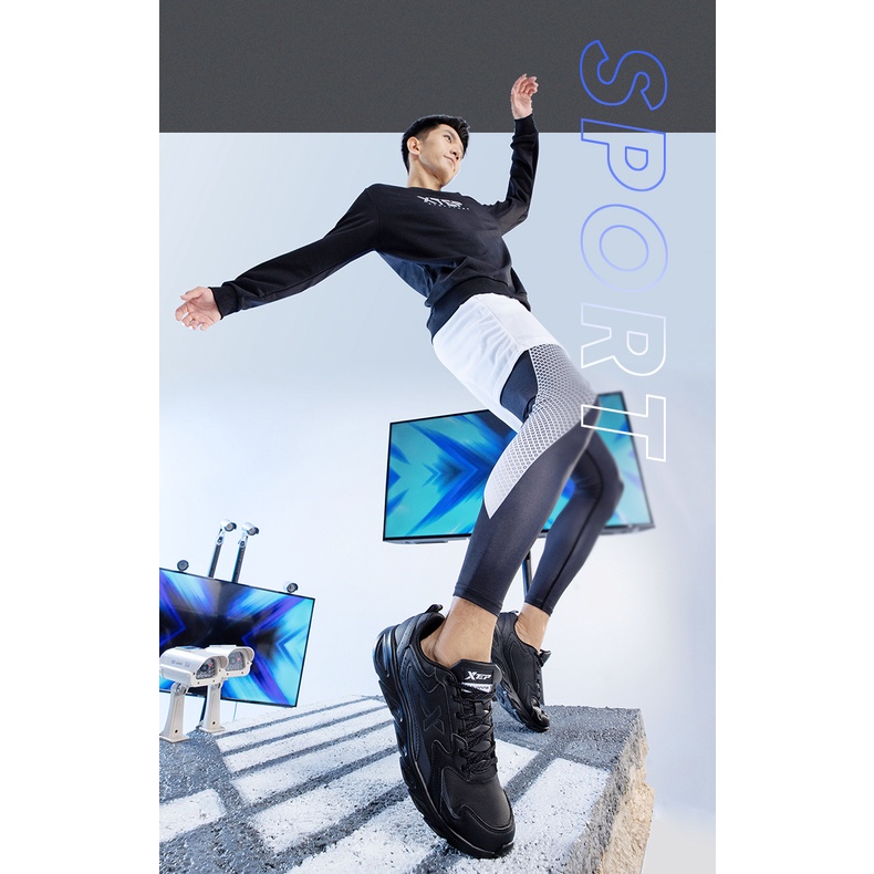 Giày Thể Thao Da Lót Đệm Mềm Mại Thoáng Khí Chống Sốc Thời Trang Nam