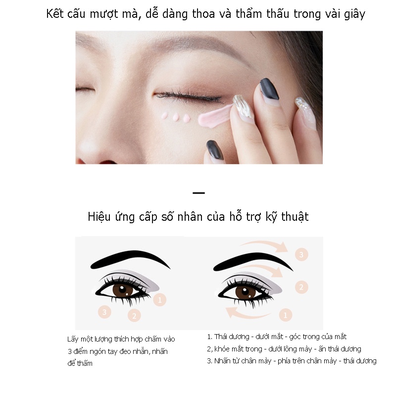 RE:CIPE Kem Dưỡng Da Vùng Mắt Giúp Làm Mờ Quầng Thâm Và Bọng Mắt Dưỡng Ẩm RECIPE 30ml