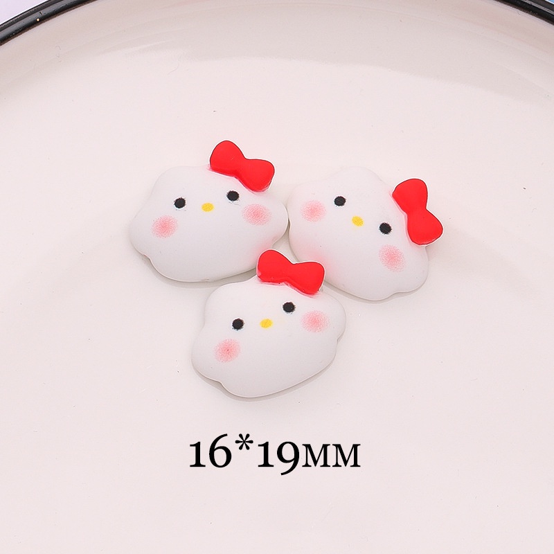 Bộ 10 Miếng Dán Nắp Chai Nước/Điện Thoại/Đồ Dùng Trang Trí Hình Đám Mây Chất Liệu Nhựa Resin Mềm DIY