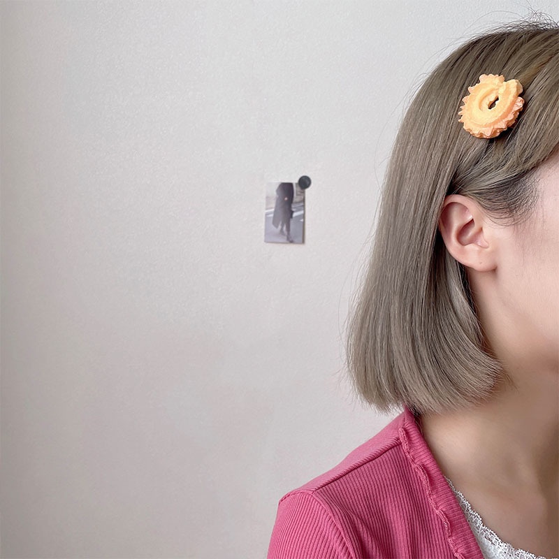 Kẹp Tóc Hình Bánh Quy / Socola / Bánh Quy Mềm Mại Đáng Yêu Cho Bé Gái