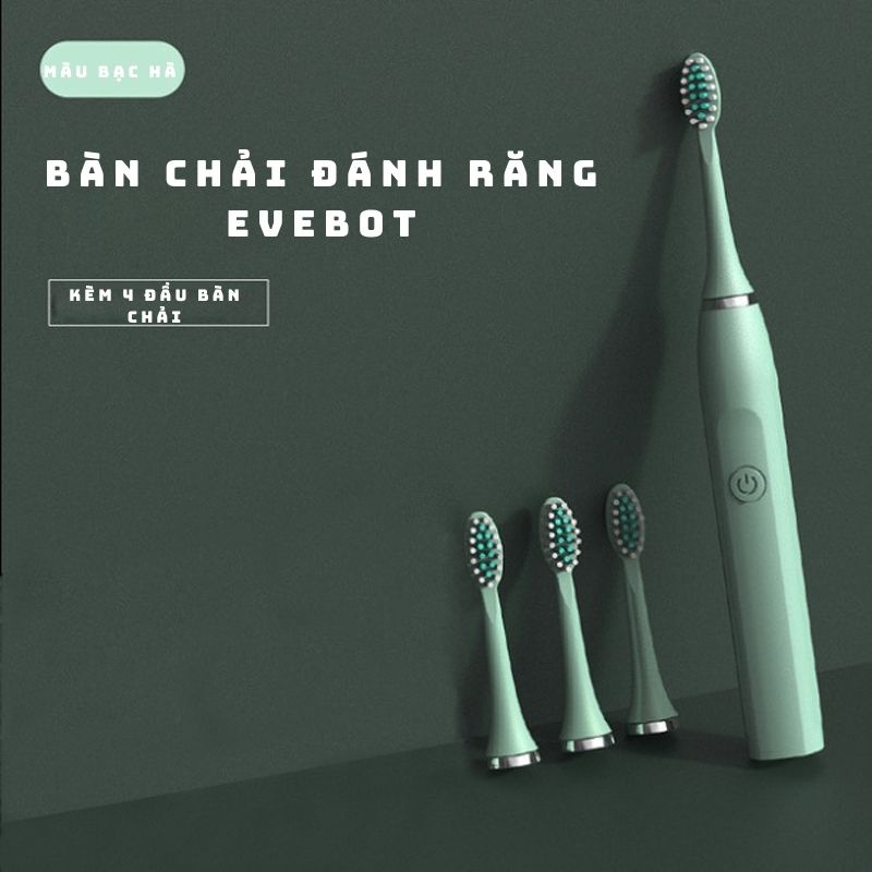 Bàn chải đánh răng điện Sonic Evebot Sun Smile bàn chải chăm sóc răng miệng cao cấp 6 chế độ đánh