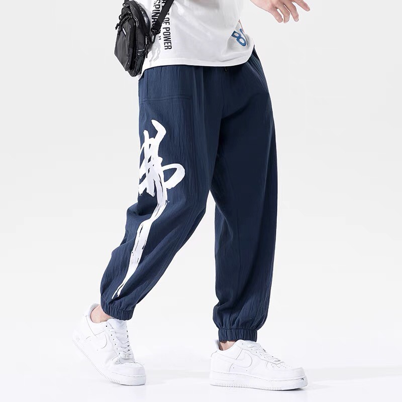 Quần Jogger đũi Nhật mặc mát và phong cách Japan style