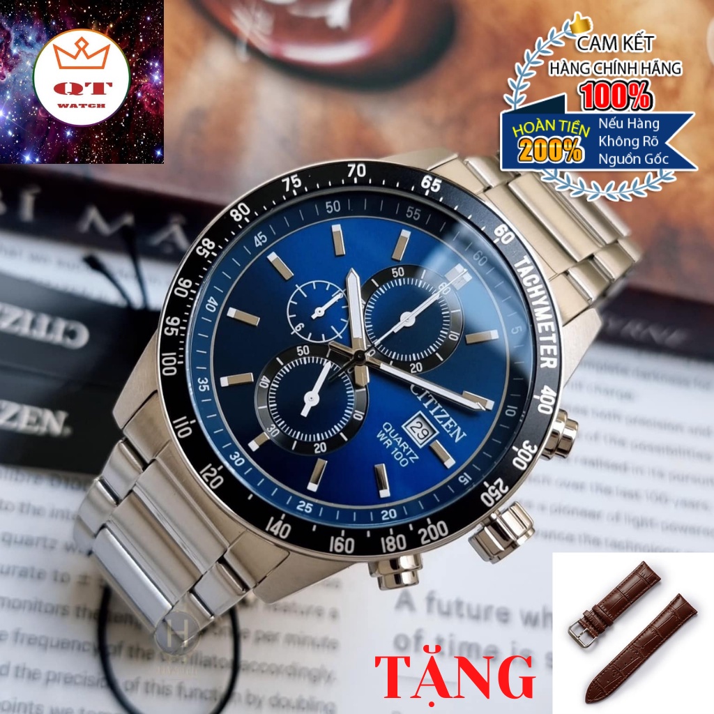 Đồng Hồ Nam CITIZEN Quartz AN3600-59L Chính Hãng Tặng Dây Da Cao Cấp