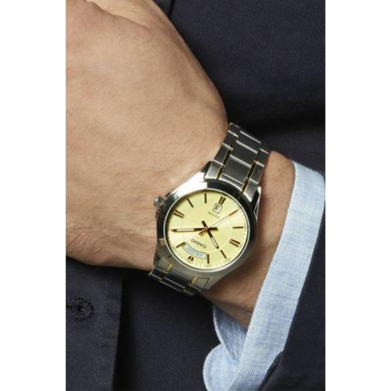 Đồng hồ nam dây kim loại Casio chính hãng Anh Khuê MTP-1381G-9AVDF