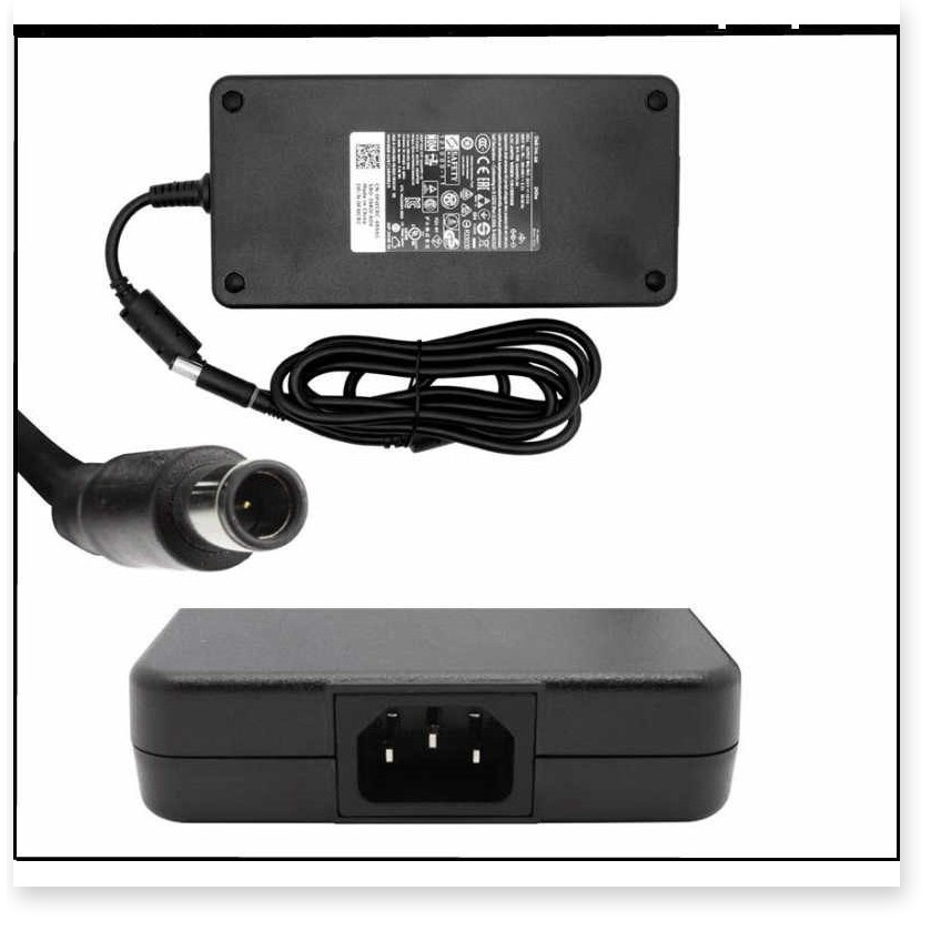🆕 Adapter Sạc Laptop Dell 240w thân dẹt 19.5V -12.3A ZIN bóc máy Dùng cho M6700 M6400 M6800 Tặng dây nguồn