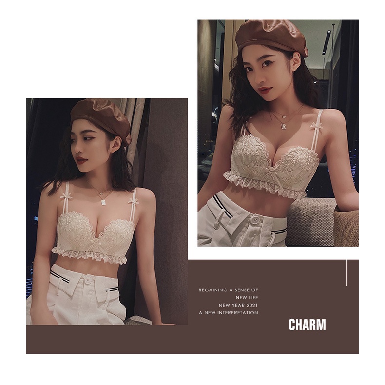 Bộ Đồ Lót Không Gọng Phối Ren Quyến Rũ Cho Nữ | BigBuy360 - bigbuy360.vn