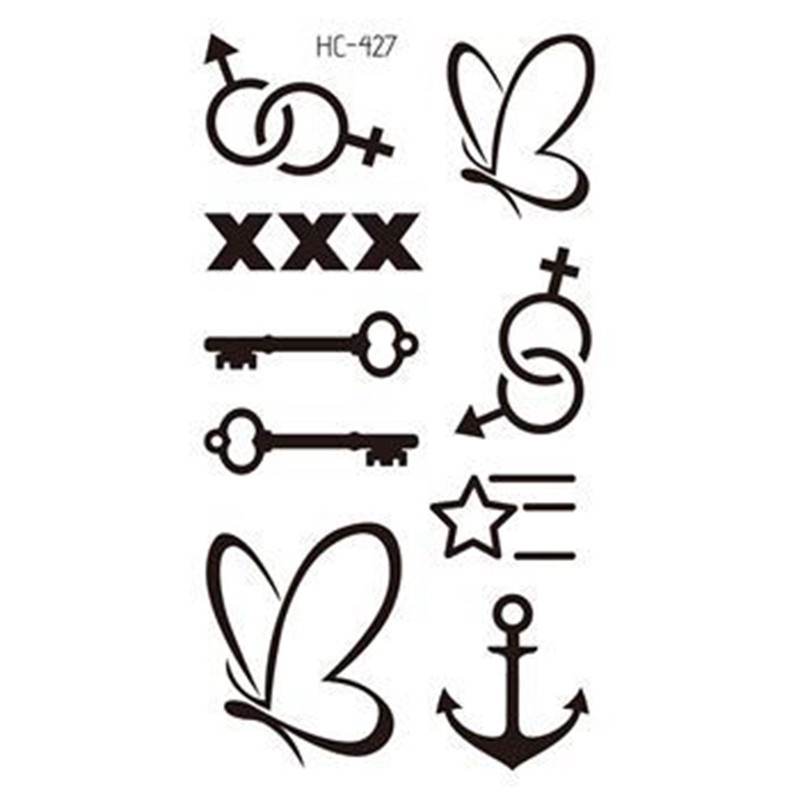 Hình Xăm Dán Tạm Thời Chống Thấm Nước Thiết Kế Quyến Rũ