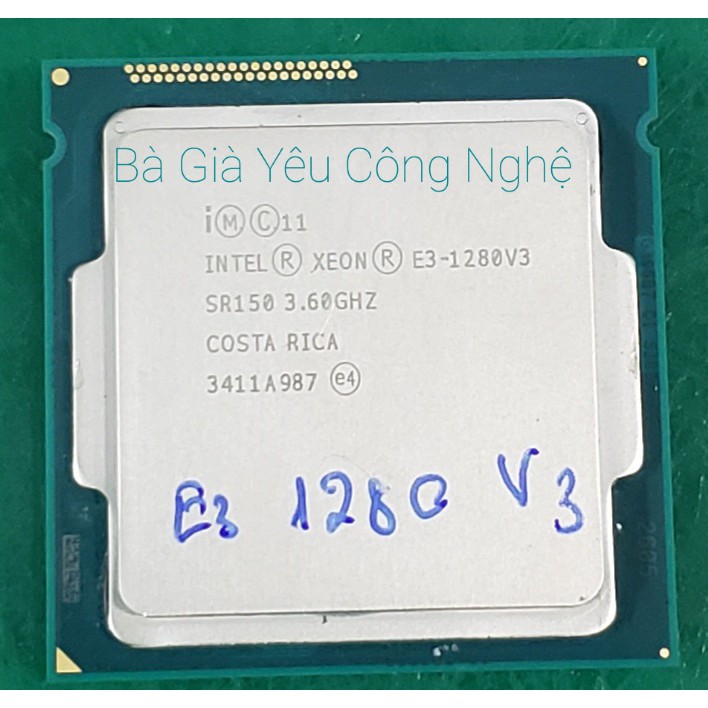 Chíp xeon E3 1271v3 tương đương i7 4790 socket 1150