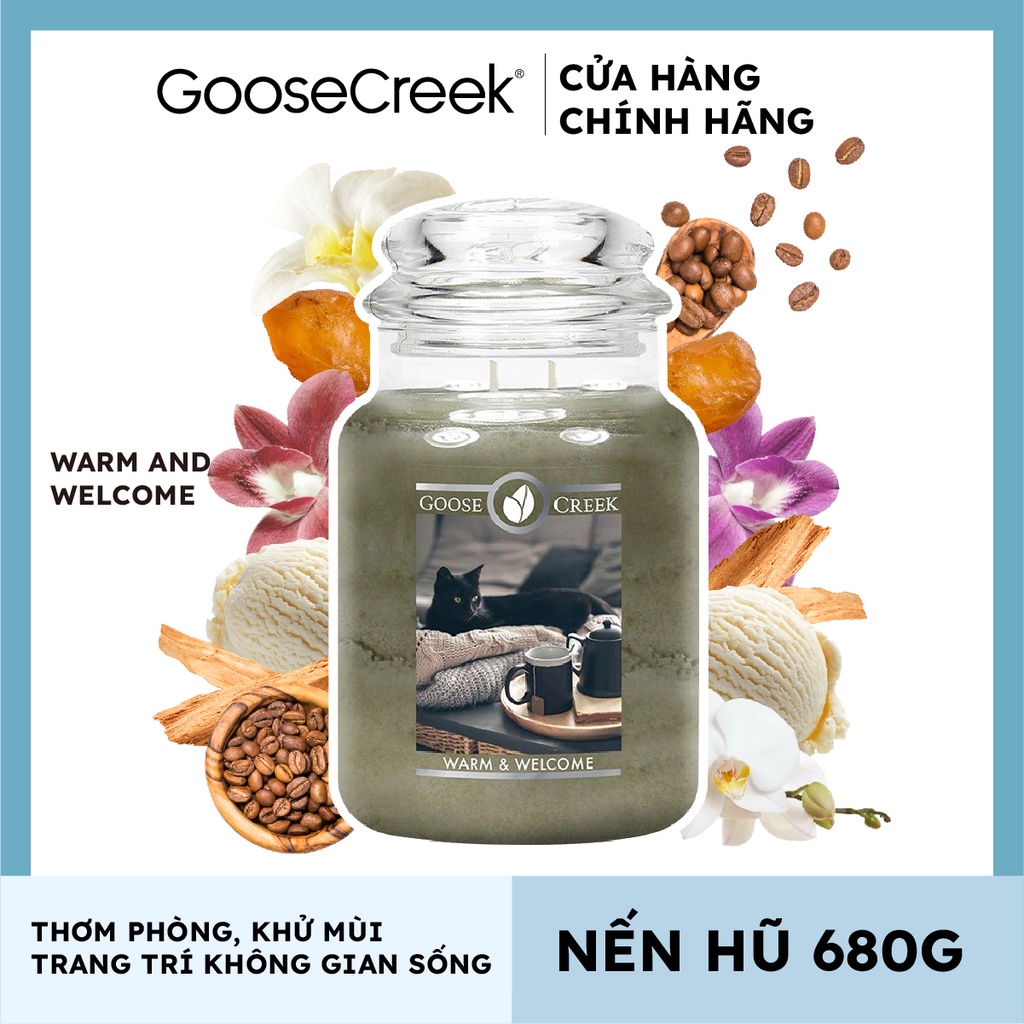 Nến hũ Goose Creek - Warm & Welcome (680g)