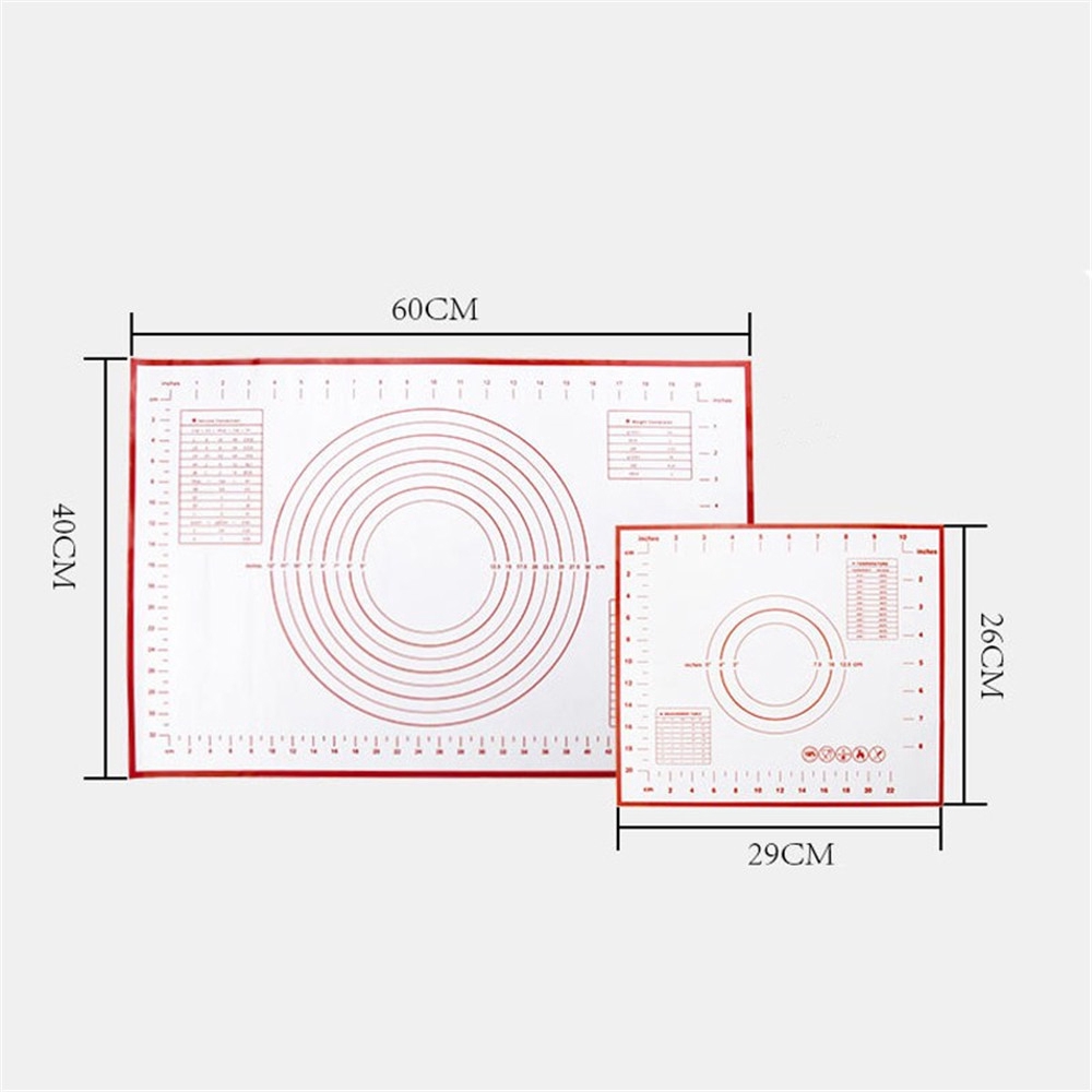 Thảm silicon macaron có khoảng đo lường tiện dụng dùng làm bánh