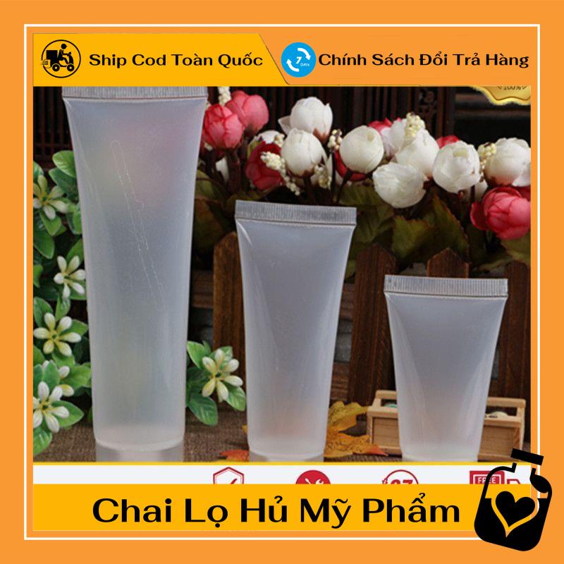 Tuýp nhựa nắp lật 30ml/50ml/70ml/100ml/150ml/250ml chiết mỹ phẩm, dầu gội, sữa tắm