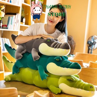 Gối ôm cá sấu chúa xanh - gấu bông cá sấu sâu dài size siêu to vải nhung mịn misino hàn quốc cao cấp