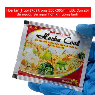 Bột nước mát Hebarcool Hộp 10 Gói