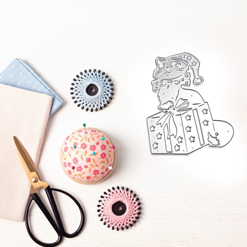 Khuôn Cắt Giấy Kim Loại Hình Mèo Đáng Yêu