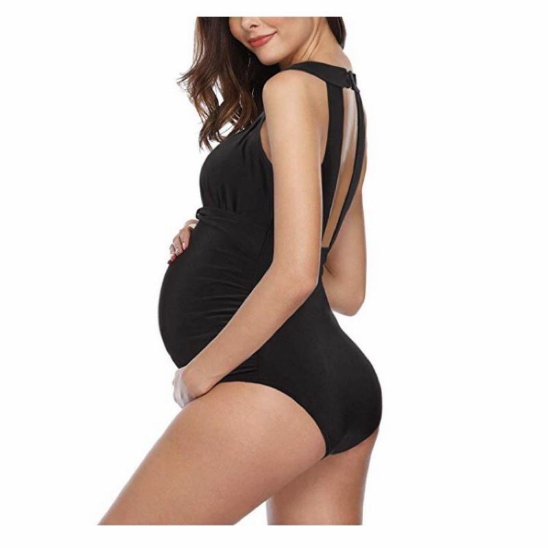 Bộ bơi liền bikini dành cho mẹ bầu đi biển mã L61