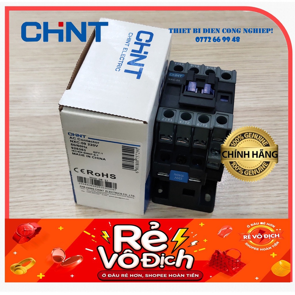 Contactor khởi động từ 9A NXC-09 Chint