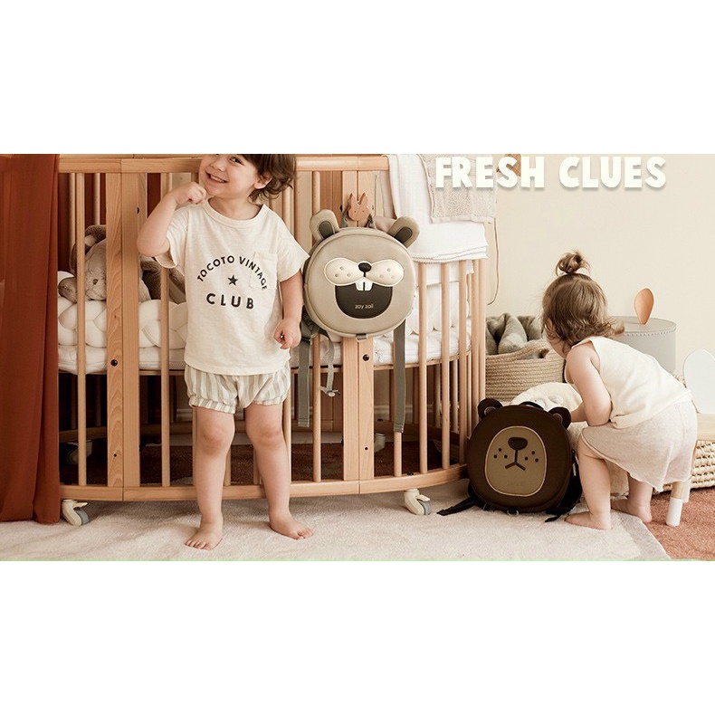 Balo ZoyZoii vải 3D chính hãng phiên bản đặc biệt kèm dây dắt tránh lạc cho bé 1-6 tuổi