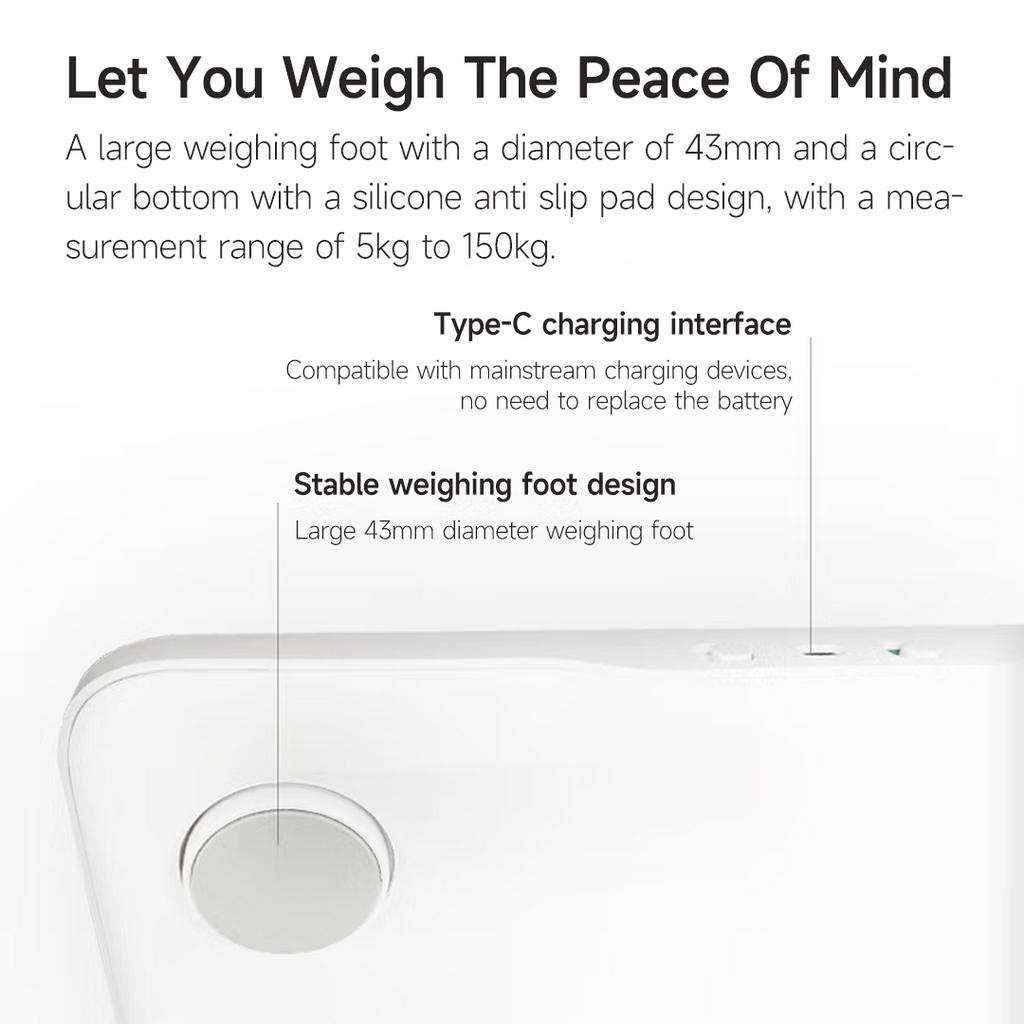Cân Điện Tử Thông Minh Xiaomi Youpin WOLONOW Chuyên Nghiệp Có Thể Sạc Lại