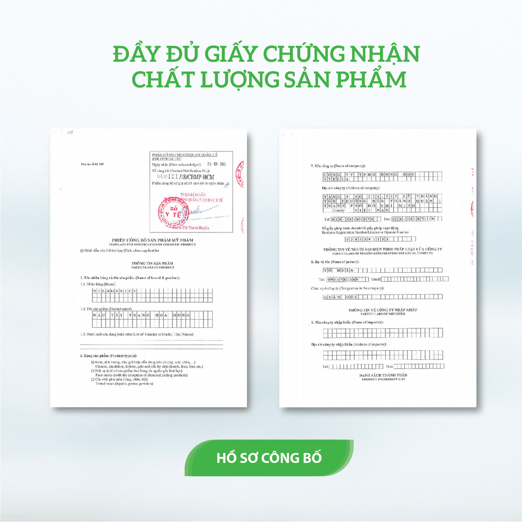 Dầu Tẩy Trang Hoa Hồng Làm Sạch Lỗ Chân Lông Dịu Nhẹ, Cân Bằng Độ PH MILAGANICS 100ml (Chai)