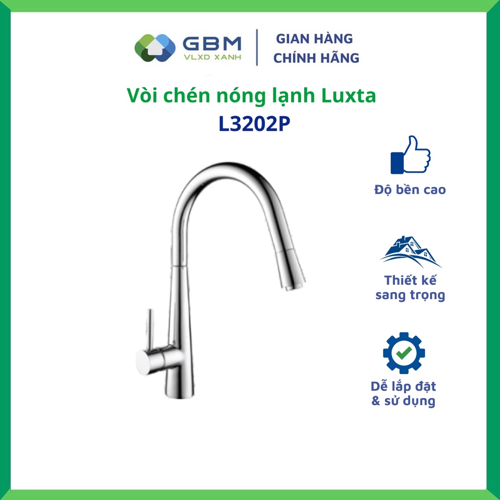 [Mã BMBAU300 giảm 10% đơn 499K] Vòi Chén Nóng Lạnh Luxta L3202P