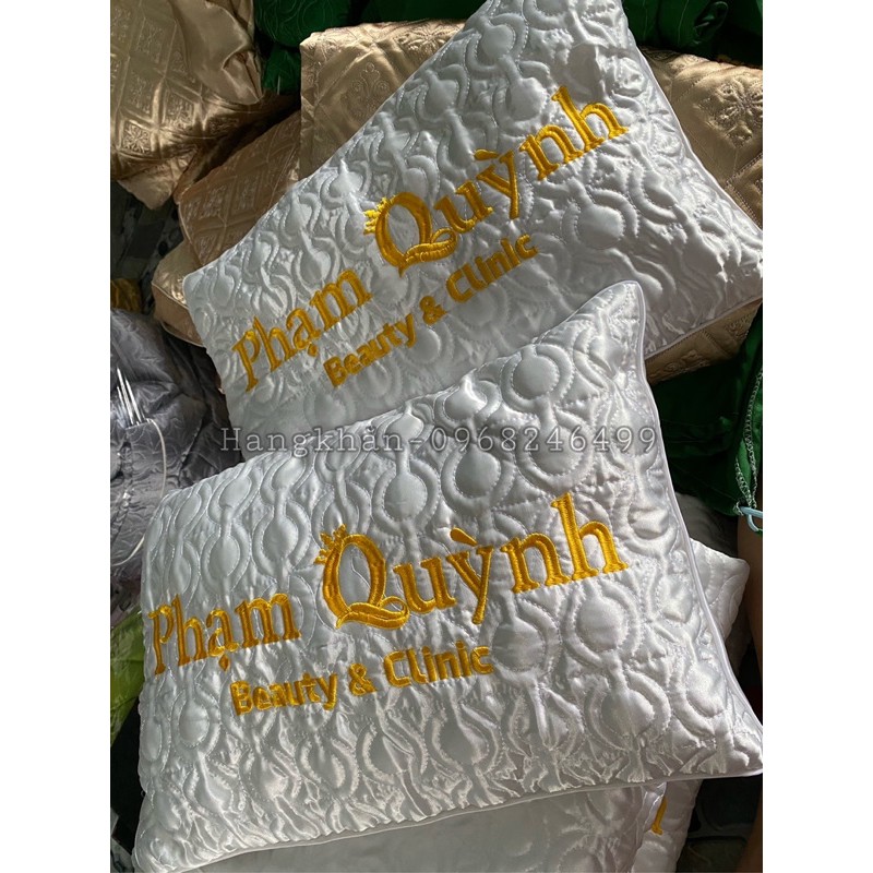 Combo gối Spa vỏ gối+ruột gối cotton chần bồng loại đẹp