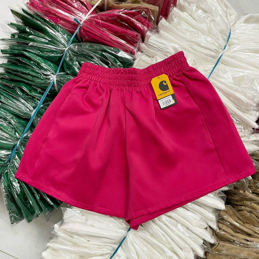 Quần short kiểu lưng chun xòe bồng u