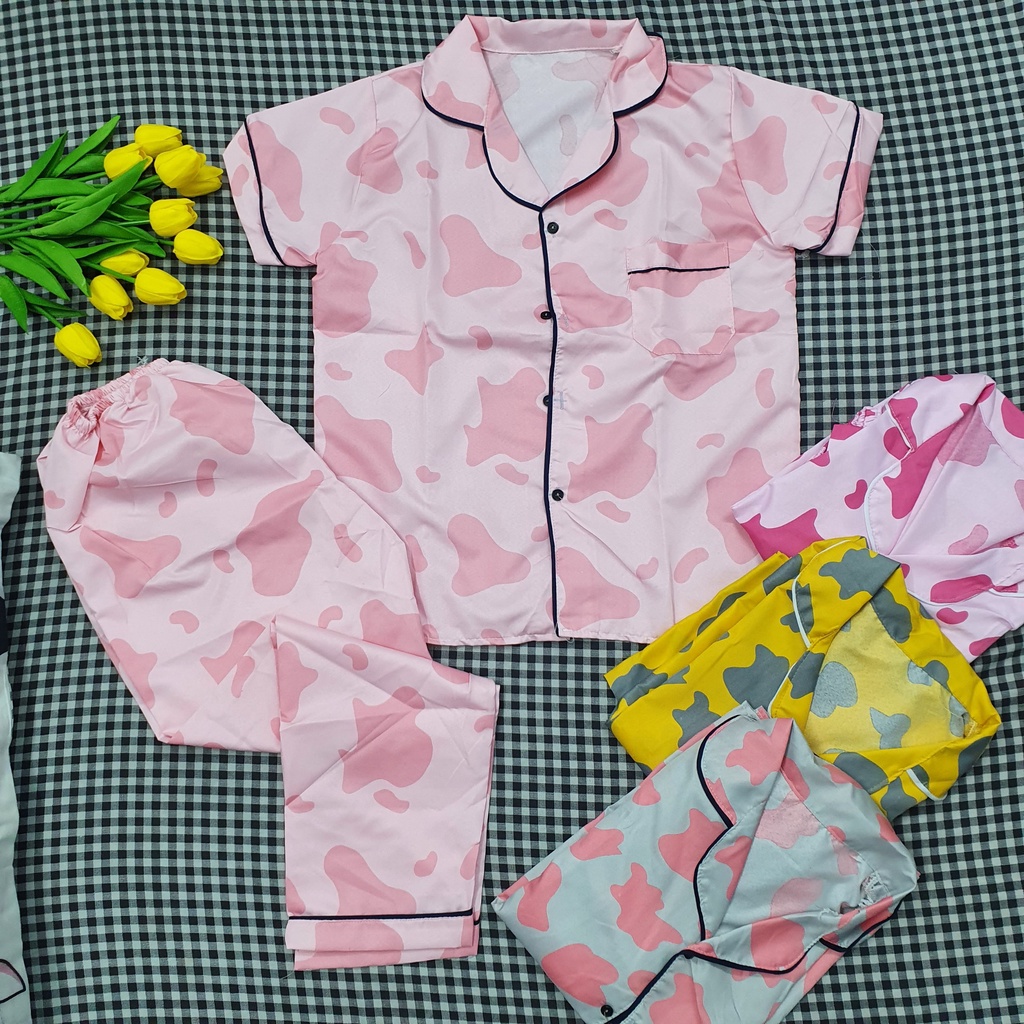 Bộ pijama dài tay chất kate họạt hình siêu xinh bộ ngủ mặc nhà dễ thương CARY | BigBuy360 - bigbuy360.vn