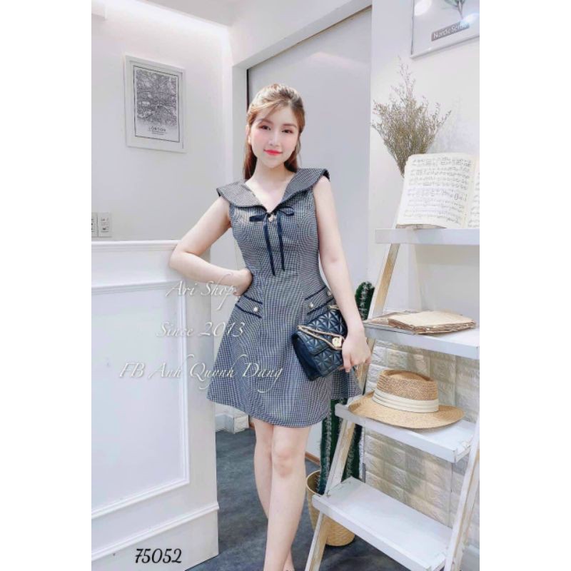 Đầm body sọc caro thiết kế đơn giản mặc thoải mái dự tiệc, dạo phố | BigBuy360 - bigbuy360.vn