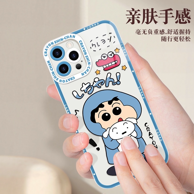 Ốp Điện Thoại Silicon Chống Rơi Siêu Mỏng In Hoạt Hình Shin-chan Xiaomi Redmi K20 K30 K40 K50 NOTE 7 8 9 10 11 5G T Pro Plus
