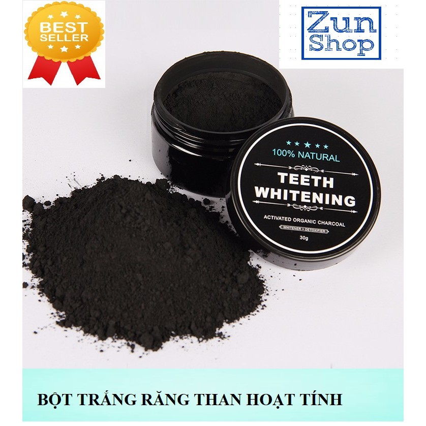 Bột Trắng Răng Than Tre Hoạt Tính Teeth Whitening