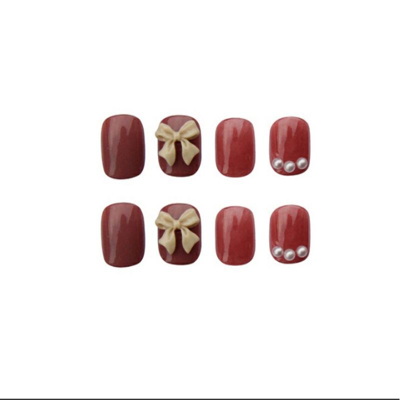Móng tay giả đính đá kèm keo ngắn YOU NAILS  Mã Yz-32