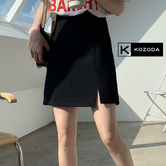 Chân váy chữ a 🍁 chân váy ngắn xẻ tà Kozoda Cv2