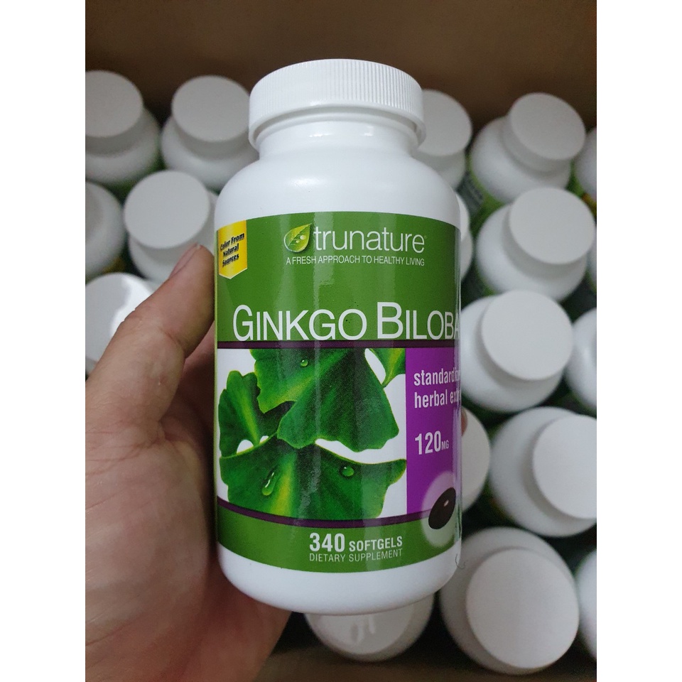 Viên Uống Bổ Não Trunature Ginkgo Biloba 120 mg chai 340 viên từ mỹ