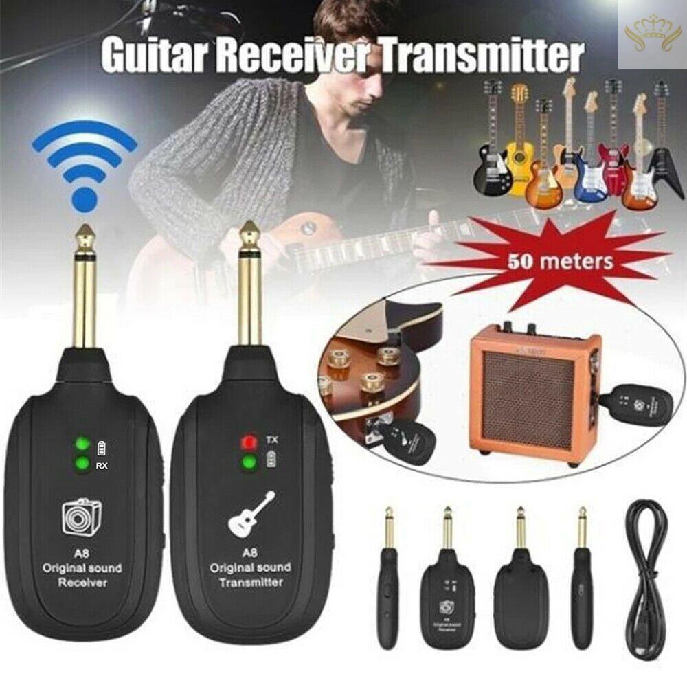 Bộ Thu Phát Tín Hiệu Không Dây A8 UHF 730mhz Phạm Vi 50M Cho Đàn Guitar Điện/Violin/Violin