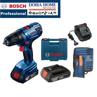 Máy khoan động lực vặn vít dùng pin 18V Bosch GSB 180-LI + Phụ Kiện CHÍNH HÃNG
