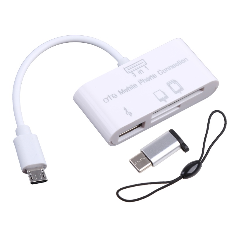 Cáp Sạc USB Loại C Sang Micro USB Đọc Thẻ Nhớ TF U