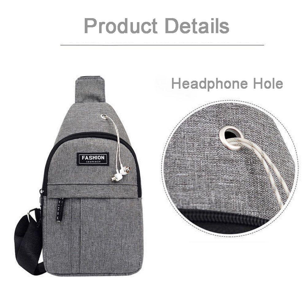 Túi Đeo Chéo Ngực Bằng Nylon Dùng Khi Đi Du Lịch Dành Cho Nam