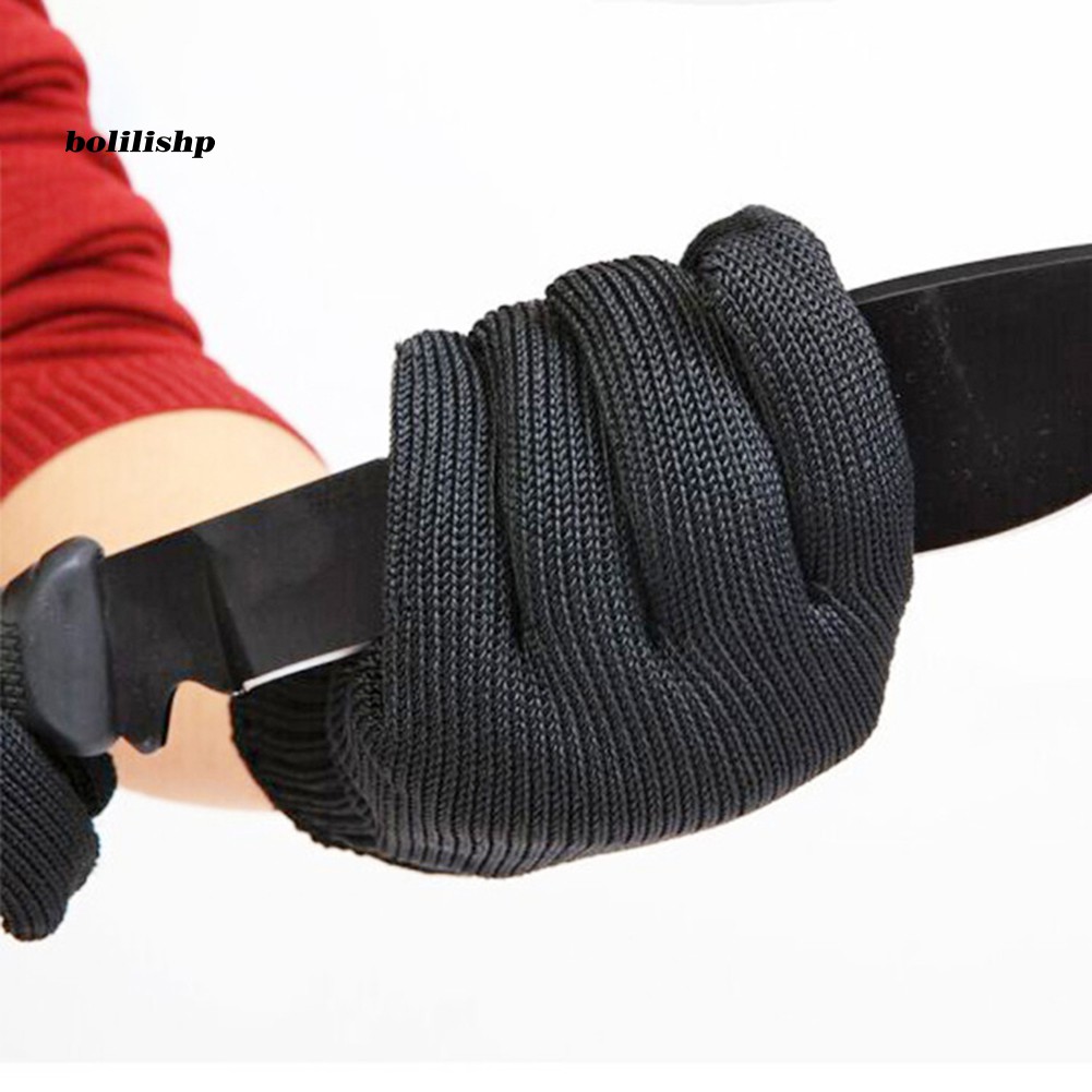 1 Đôi Găng Tay Lưới Thép Không Gỉ Bảo Vệ An Toàn Chống Cắt Tay