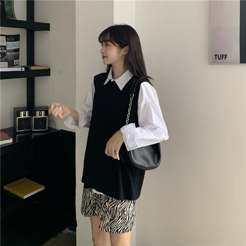 [Mã FATHANG5 giảm 10K đơn 50K] [SẴN] Áo gile len nữ Ulzzang Quảng Châu AGL16 | BigBuy360 - bigbuy360.vn