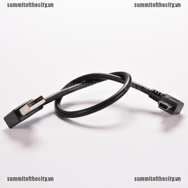 Dây Cáp Sạc Chuyển Đổi Đầu USB 2.0 A Right Male Sang Mini B 5P Right Angle Male