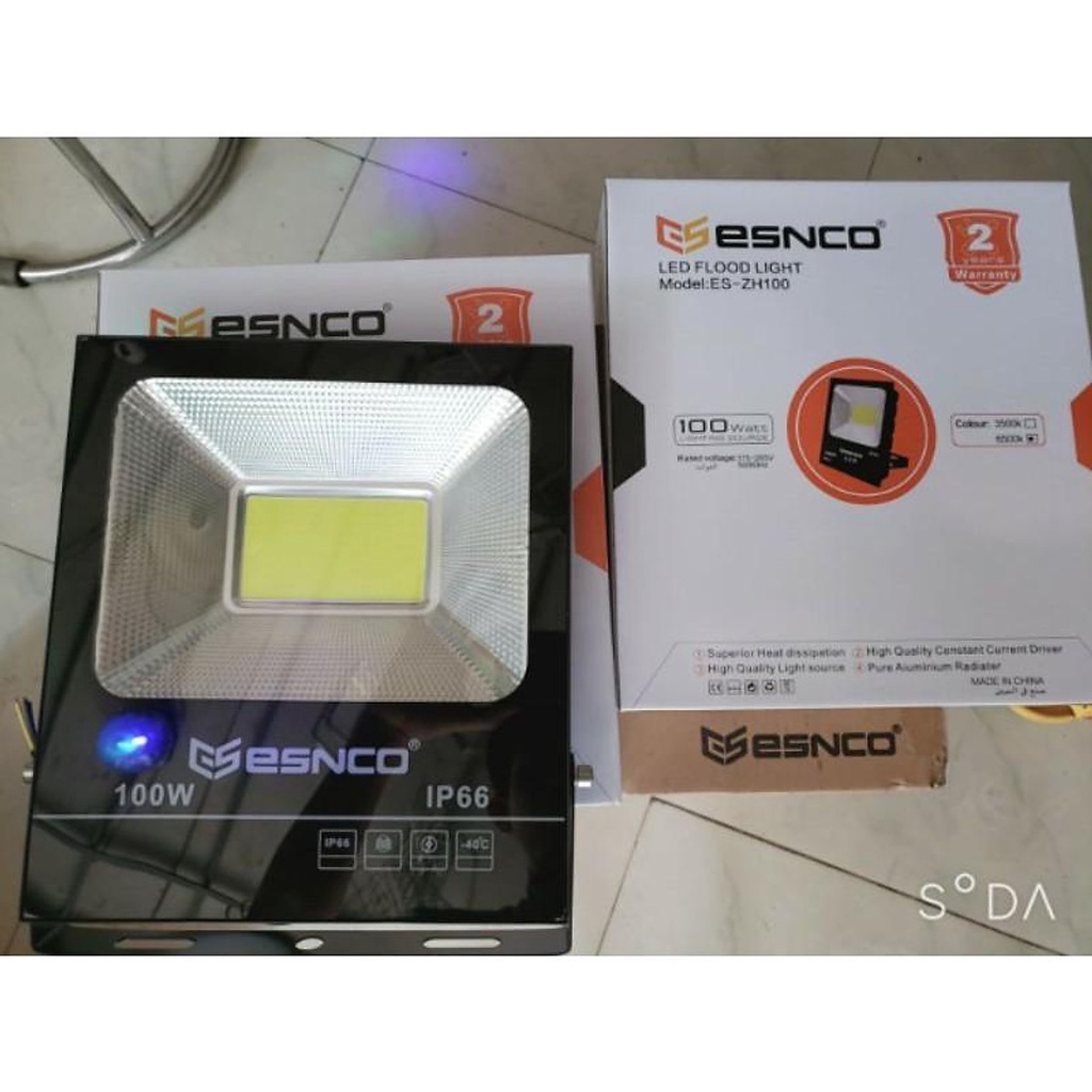 Đèn Led pha siêu sáng ENSCO đủ công suất từ 50w-100w - Chống nước IP66 - Bảo hành 12 tháng 1 đổi 1