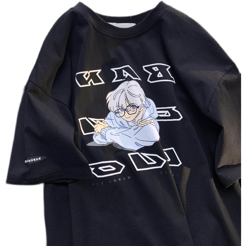 Áo Thun Ngắn Tay Họa Tiết Gấu Mẫu Mới 2022 Thời Trang Cho Cặp Đôi