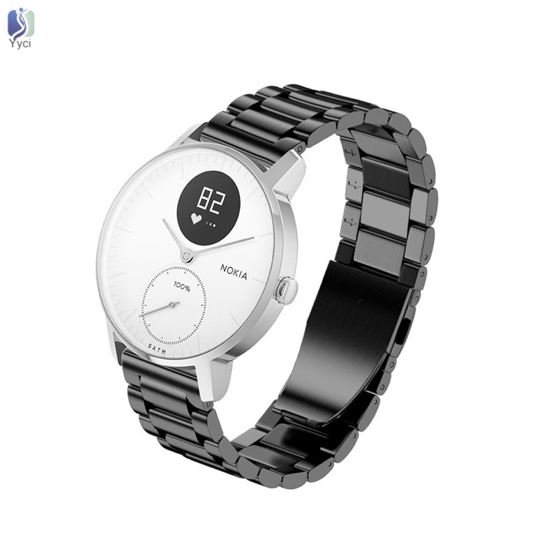 Yy Stainless Steel Quick Release Wrist Bands Belt Watch Strap for Nokia Withings Steel HR @VN