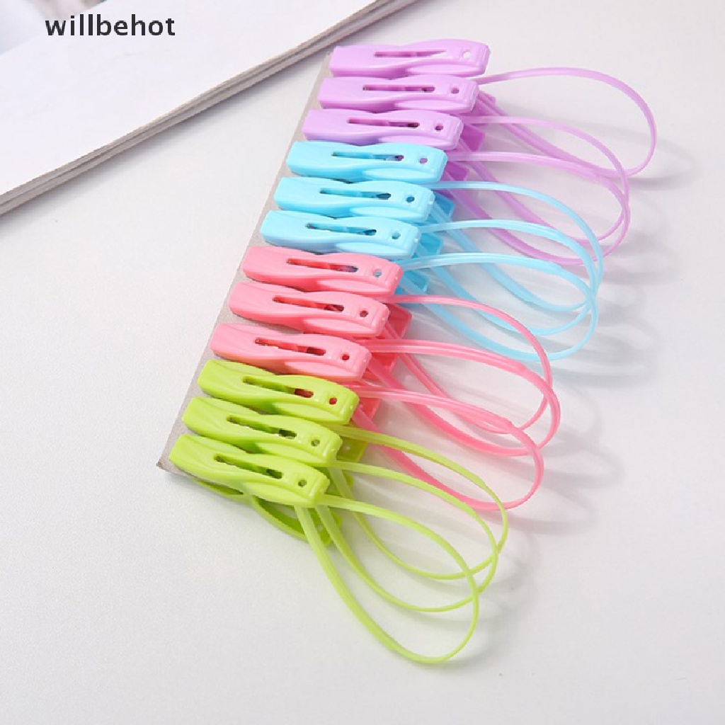 Set 12 Kẹp Nhựa Phơi Quần Áo Chống Gió Tiện Lợi